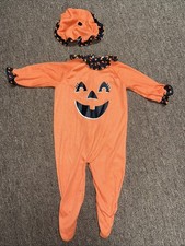 Playskool Baby Pumpkin Sleeper Costume Sz LG 6-12 Months