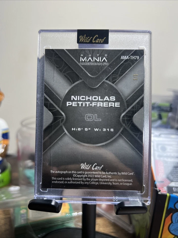 Nicholas Petit-Frere 1/1 Auto Wild Card Auto Mania - Image 2 of 2