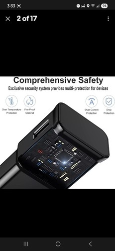 Adapter Fast Charger Type C With Phone Charging Cable For Samsung Galaxy Android - Picture 7 of 7