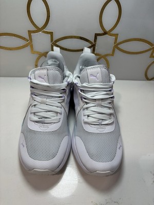 Puma Anzarun Running Shoes Women's 8.5 White Glow Light Lavender 374255-22