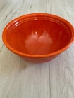 Vintage Bauer Pottery Ringware #12 Mixing Bowl — Orange Los Angeles 9.5" X 5."