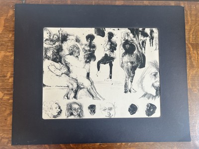 Marcia Marx Sitting In Judgement 1969 Signed Artist Proof Lithograph AP Art