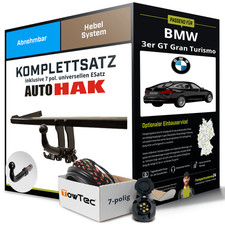 F�r BMW 3er GT Gran Turismo F34 Anh�ngerkupplung abnehmbar +eSatz 7pol uni. 12-