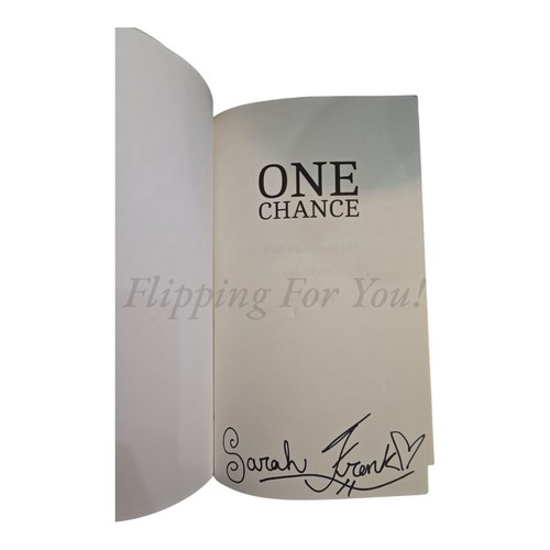 One Chance - Signed, Paperback, 1st Edition by Author Sarah Frank, VG Condition - Imagen 3 de 9