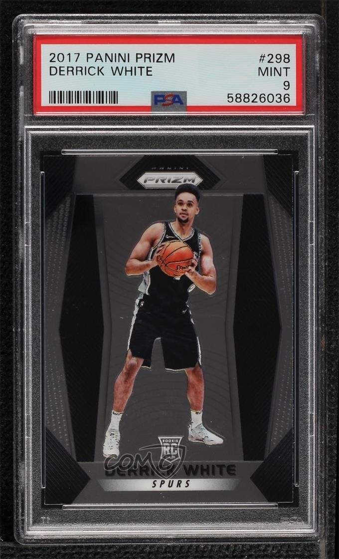 2017-18 Panini Prizm Derrick White #298 PSA 9 MINT Rookie RC 17a5