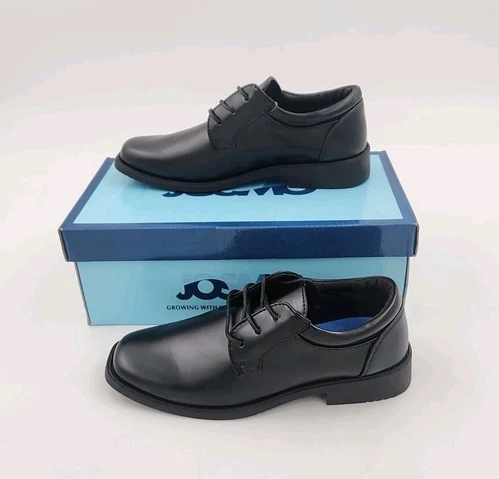 Josmo Basic Casual Boys Dress Shoes Oxford Black Big Kid Size 3 Wedding - Picture 1 of 5