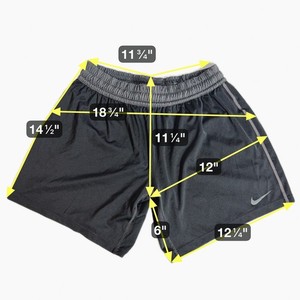 Nike Dri-FIT Running Shorts Small Black Polyester Lightweight Gym Training Men