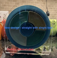 Plexiglass Fiesta Vintage Relish Tray Straight Style, Single Foot.