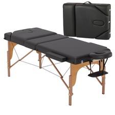 Massage Bed Portable Massage Table 77" L 28" W Lash Bed Height Adjustable 3 F...