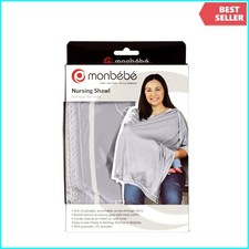 Monbebe Nursing Cover Shawl 2 in 1 Breastfeeding Wrap Soft Stretch Fabric