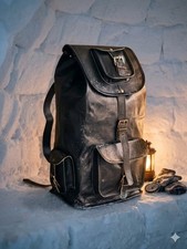 Borsa identica nera da palestra in pelle di capra 20"