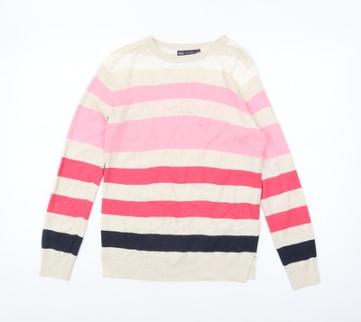 Marks and Spencer Damen Pullover gestreift Rundhalsausschnitt Größe 6