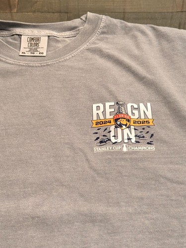 CAMISA FLORIDA PANTHERS REINADO EN LA ESPALDA 2 ESPALDA STANLEY CUP CHAMPS - Imagen 2 de 5