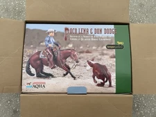 New NIB Breyer Cutting Horse #8101 Poco Lena and Don Dodge Fine Porcelain