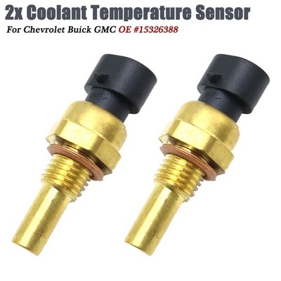 2PCS Coolant Temperature Temp Sensor Fits GM GMC TPI TBI LT1 LS1 LS2 4.8 5.3 6.0