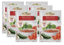 6 PK MRS. WAGES Medium SALSA MIX Tomato Freeze Can or Serve it All Natural 4oz