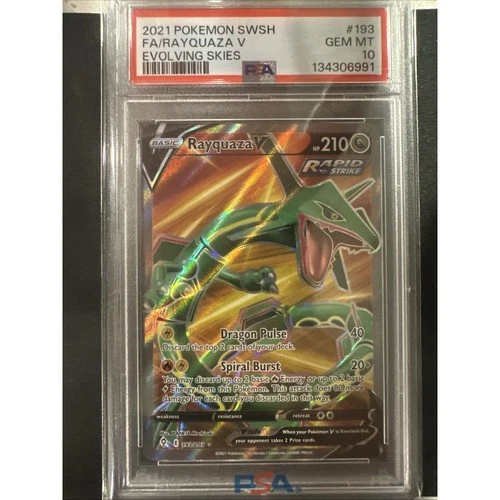 Rayquaza V (Full Art) 193/203 SWSH07: Evolving Skies Holo