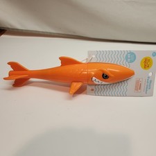 Underwater Gliding Shark Pool Toy Orange Gludes Up To 30 Ft.