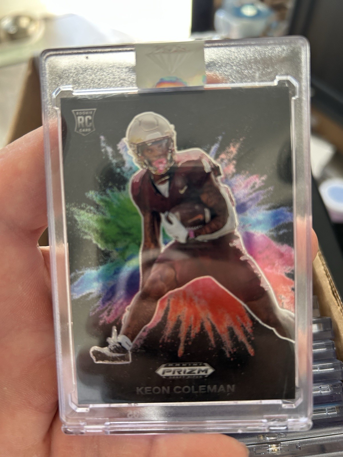 2024 Panini Prizm Draft Picks - Black Color Blast Keon Coleman #CB-14 (RC)