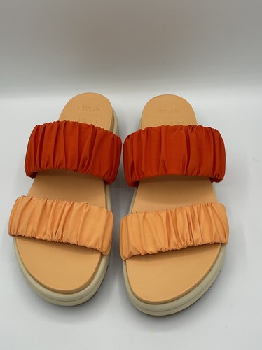 SOREL Roaming Two Strap Slide Sandal Limited Edition x prAna Orange Size 7.5 - Picture 3 of 13