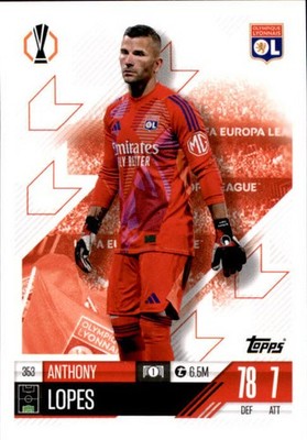 Topps Match Attax 2024/25 UCL Anthony Lopes #353