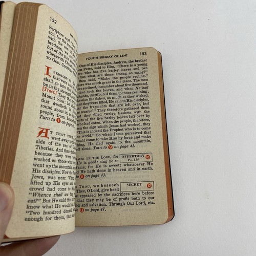 Vintage My Sunday Missal Father Stedman 1942 Pocket Size Catholic Prayer Book - Picture 5 of 7