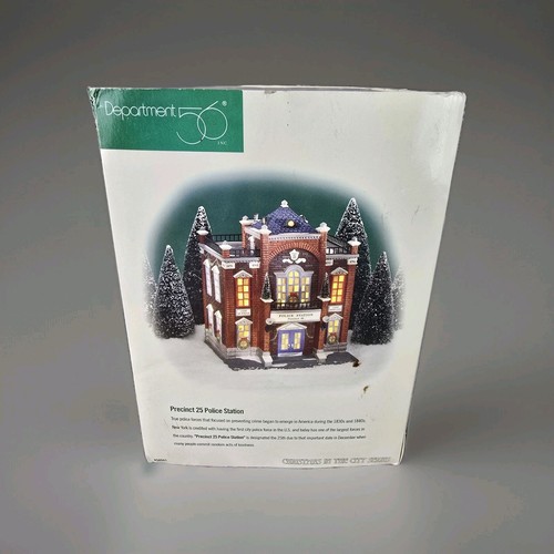 Dept 56 Christmas In The City Precinct 25 Police Station 58941 - Retired W/Box
