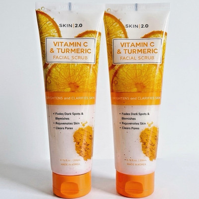 Skin 2.0 Vitamin C & Turmeric Face Scrub set of 2