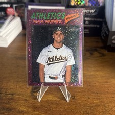 2026 Topps Heritage - Max Muncy #105 Chrome Burgundy Sparkle Refractor