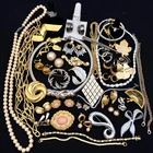 Vintage Costume Jewelry Lot Designer Monet Sarah Cov Napier Nadri Gerry's 43pc