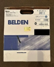 Belden  Cat 6 Cable.  BLACK. PLENUM.  1000’. Unshielded.   Brand New