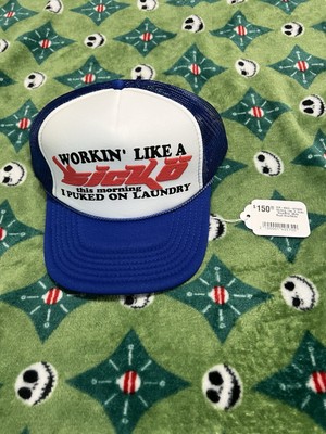希少 SICKO Trucker Cap NEW SICKO Teal Working Like a Sicko Trucker Hat Size OS | eBay