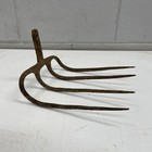 ORIGINAL VINTAGE ANTIQUE Industrial Hand Tool Head Pitchfork Four Prong Farming