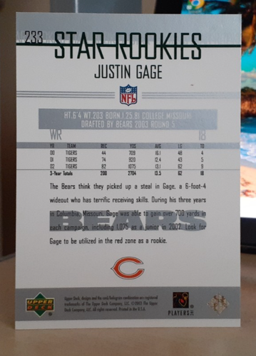 2003 UPPER DECK Football SHORT PRINTS ROOKIE You Pick Singles Complete Your Set - Picture 45 of 91