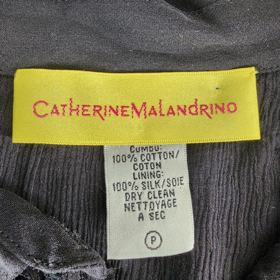 Платье миди женское Catherine Malandrino среднее черное кружевное на пуговицах спереди - Изображение 2 из 4