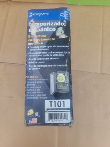 ⚡Intermatic T101 Indoor 24 Hour Dial Timer 60 Hz 120 volts Gray NEW In BOX! ⚡ - Picture 2 of 13