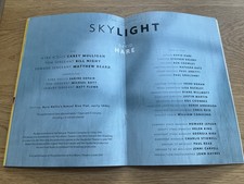Skylight David Hare Theatre Programme Bill Nighy Carey Mulligan Wyndham&rsquo;s