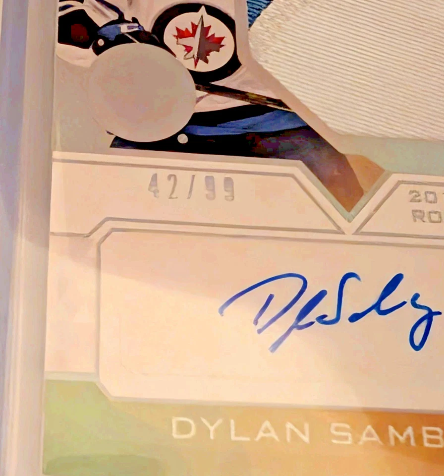 2022-23 Black Diamond Jewels of the Draft Patch Auto #JDDS Dylan Samberg (42/99) - Image 2 of 3