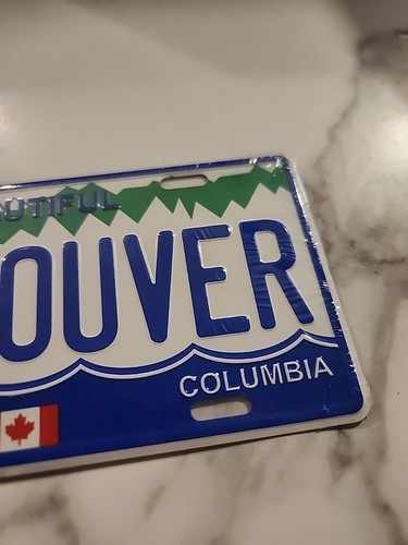 MINI SCHÖNES VANCOUVER BRITISH COLUMBIA NUMMERNSCHILD KANADISCHES ETIKETT Neuheit - Bild 3 von 12