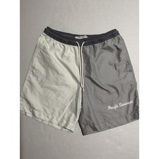 PacSun Pacific Sunwear Swim Trunks, Grey Tones, Drawstring, Men's Small 1000