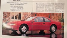 1989 FORD THUNDERBIRD SUPERCHARGE SUPER COUPE 3 pg Article