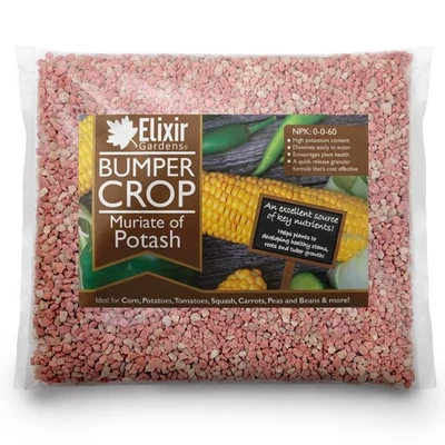 ELIXIR GARDENS Muriate of Potash | Granular Soluble Potassium Chloride Fertiliser | 500g-25kg