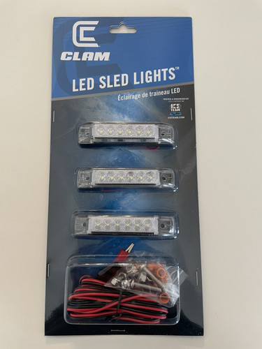 Luci slitta led clam pesca ghiaccio lontra esterno baraccola luce eschimese jet slitta - Foto 1 di 5