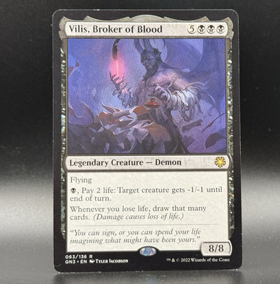 Vilis, Broker of Blood - Game Night - Magic the Gathering GN3 MTG 63/136 2022 R