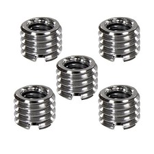 Metal 1/4 3/8 Inch Tripod Thread Adapter 5 Pieces Monopod Ballhead DSLR SLR