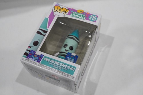 Funko POP! Crayola Teal Spread Your Wings Crayon Colors of Kindness #215 NEW a9 - Picture 6 of 7