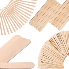 Mibly 4 Style 300 Pcs Assorted Wooden Wax Sticks for Body Legs Face and Small...