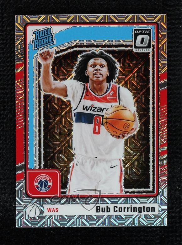 2024 Panini Donruss Optic Rated Choice Prizm Bub Carrington #273 Rookie RC 1by2