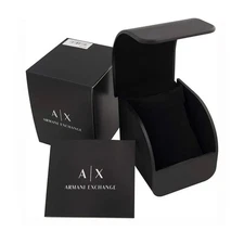 Armani Exchange Presentation Black Watch Box New