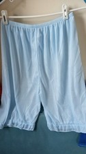 VTG SILKY ALL NYLON Powder Blue SISSY PETTIPANTS ML Kayser SILKY SMOOTH